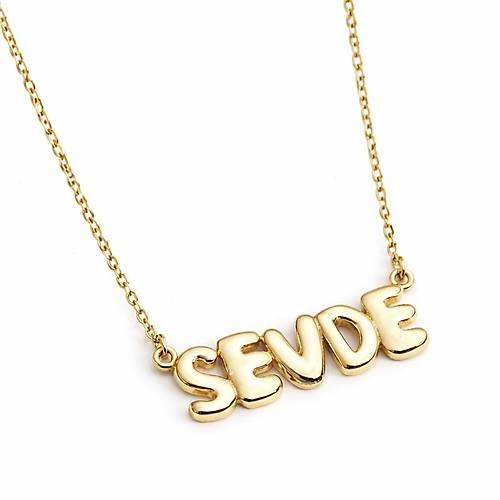 Balon Harfli Sabit Kolye