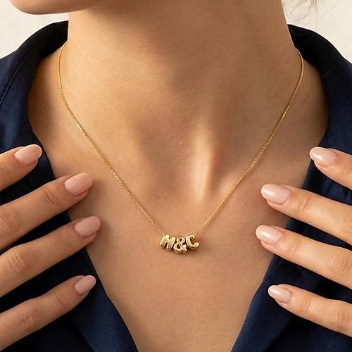 Balon Ba� Harfli Kolye