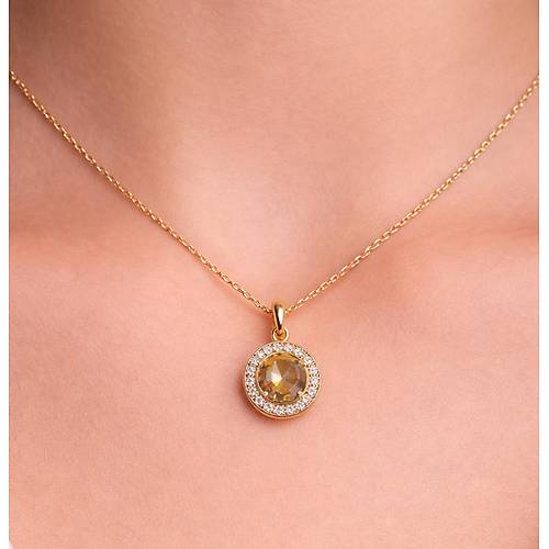 Daire Zultanit Kolye Ucu