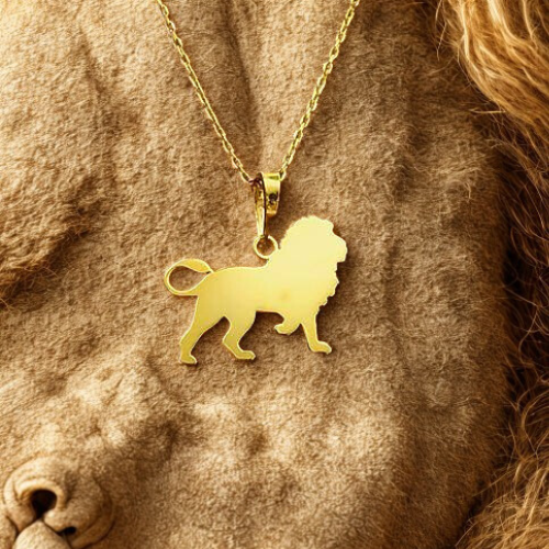 Aslan Alt�n Kolye Ucu