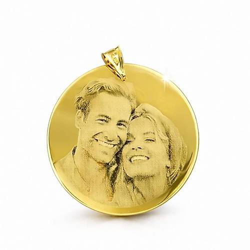 Resimli Alt�n Kolye (Kulplu)