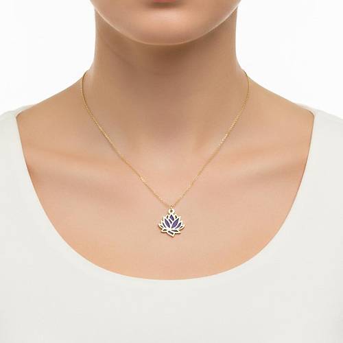 Mineli Zarif Lotus Kolye