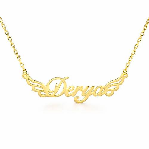 Kanatl� �sim Kolye