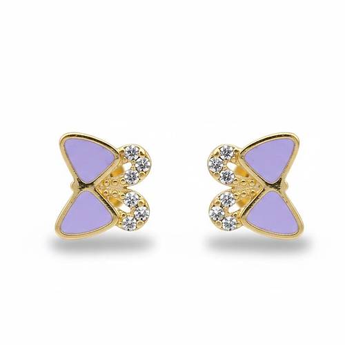 Lavanta Kelebek K�pe