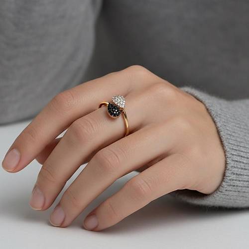 Siyah Beyaz A�k Y�z�k