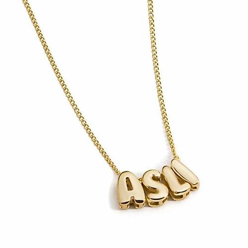 Balon Harfli Oynak Kolye