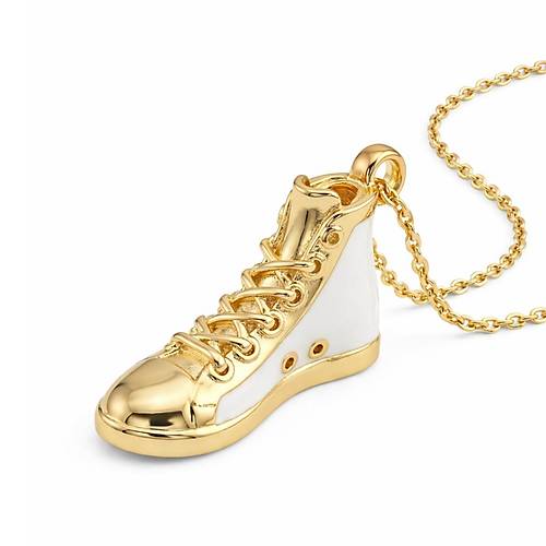 Mineli Beyaz Spor Kolye