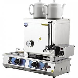 Remta 30 Model �ift Demlikli �ay Kazan� Elektrik + Do�algaz CE li