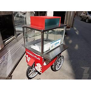 d�nya elektrikli+t�pl�   Seyyar Pilav Tezgah� Arabas�