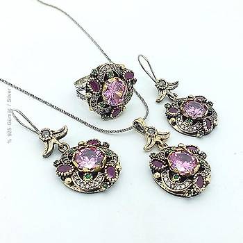 Gm Pembe Tal Otantik Set Tak
