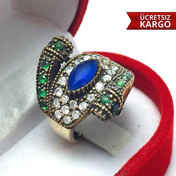 Safir & Zmrt Tal zel Tasarm Otantik Bayan Yzk (STOK KODU:20170197)