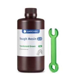 Anycubic UV Tough (Sert Esnek) 2.0 Yar� �effaf Ye�il Re�ine 1 kg