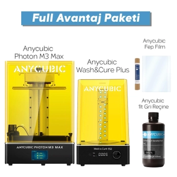 Anycubic Photon M3 Max SLA 3D Yazc Full Avantaj Paketi