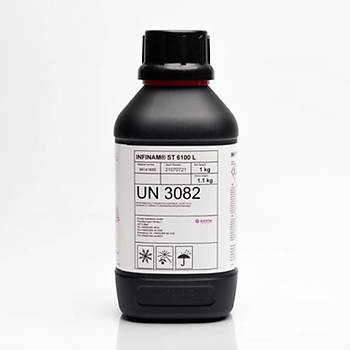 Evonik Ýnfinam ST 6100 L (GF-Nylon benzeridir) Fotopolimer Siyah Reçine - 1 kg