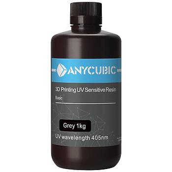 Anycubic UV 5x Reçine 1 kg - Gri 5li Kutu