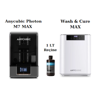 Anycubic Photon Mono M7 Max Reineli 3D Yazc Avantaj Paketi