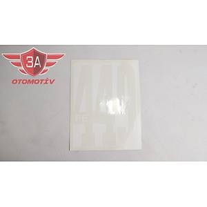 Mitsubishi Canter 449 Yaz�s� Etiket Beyaz