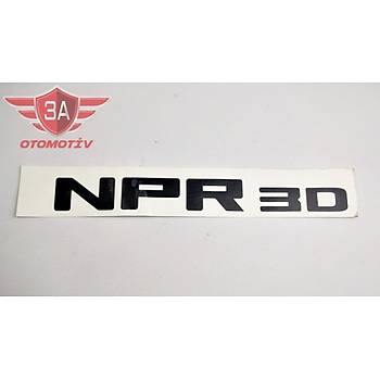 Isuzu NPR 3D Yazýsý Etiket 
