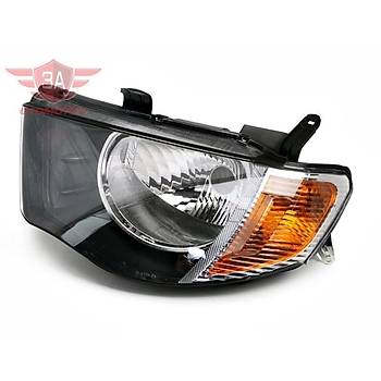 Mitsubishi L200 CR Far Sol 07-10 Model Motorlu (Turuncu Sinyalli)