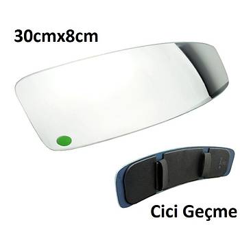 Cici Lastikli Geçme Ayna İç Dikiz Aynası Takgör Ayna 300*80 mm