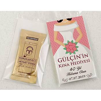 Trk Kahveli Sz, Nian, Kna Hediyesi - Pembe Temal Gelin