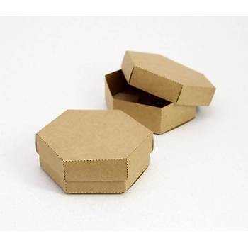 10 x 9 x 3 cm Altgen Kapakl Kraft Karton Kutu