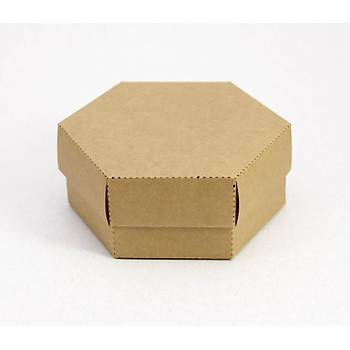 13 x 11 x 5 cm Altgen Kapakl Kraft Karton Kutu