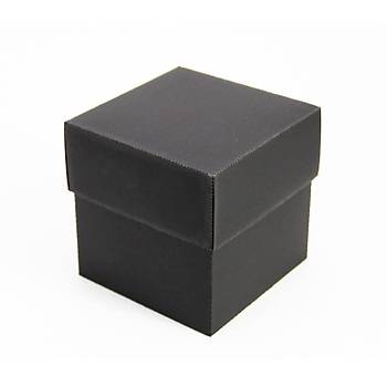 9 x 9 x 9 cm Kapakl Siyah Karton Kutu
