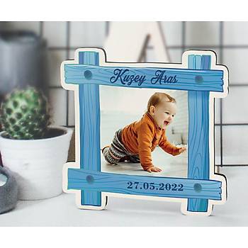 UV Baskl Ahap Erkek Bebek Magnet - Fotorafl