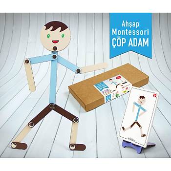 Erkek Figr p Adam, Montessori Ahap Eitici Oyuncak
