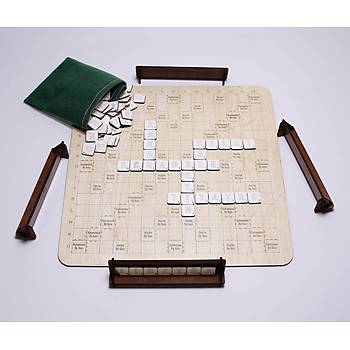 Kelime Üretme Oyunu - Kelime Avı - Yerli Üretim Ahşap Türkçe Scrabble