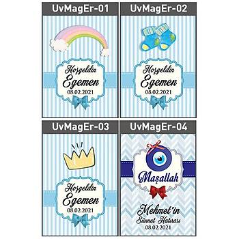 UV Baskl Ahap Erkek Bebek Magnet