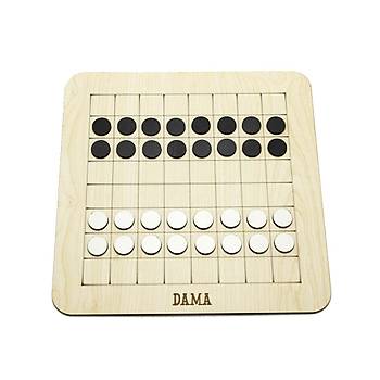 3 Bir Arada Zeka Oyunu Seti - 9 Ta, Dama, Reversi