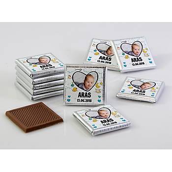Erkek Bebek Dkme ikolata - Fotorafl Kalp