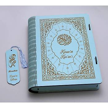 Kiiye zel Ahap Rahleli Kuran Kutusu, Mavi