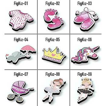 Ahap Kz Bebek Temal Figr - 50 Adet - Mini Boy
