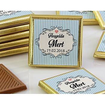 Erkek Bebek Dkme ikolata - ereveli