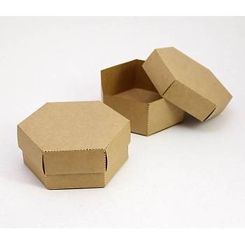 13 x 11 x 5 cm Altgen Kapakl Kraft Karton Kutu