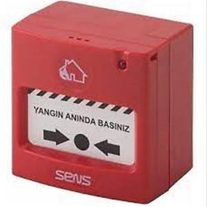 Sens RC-100 Konvansiyel Resetlenebilir Yang�n �hbar Butonu