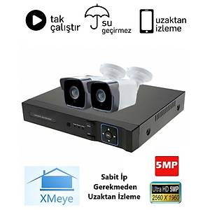 Oem 2 Kameral� 5.0mp AHD Eco Paket Kamera Sistemi - P502