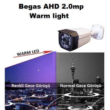 OEM  2.0mp AHD Gvenlik Kameras (1080p) Warmlight