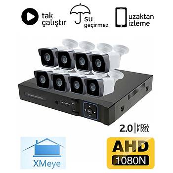 Oem 8 Kameral 2.0mp AHD Eco Paket Kamera Sistemi - P208