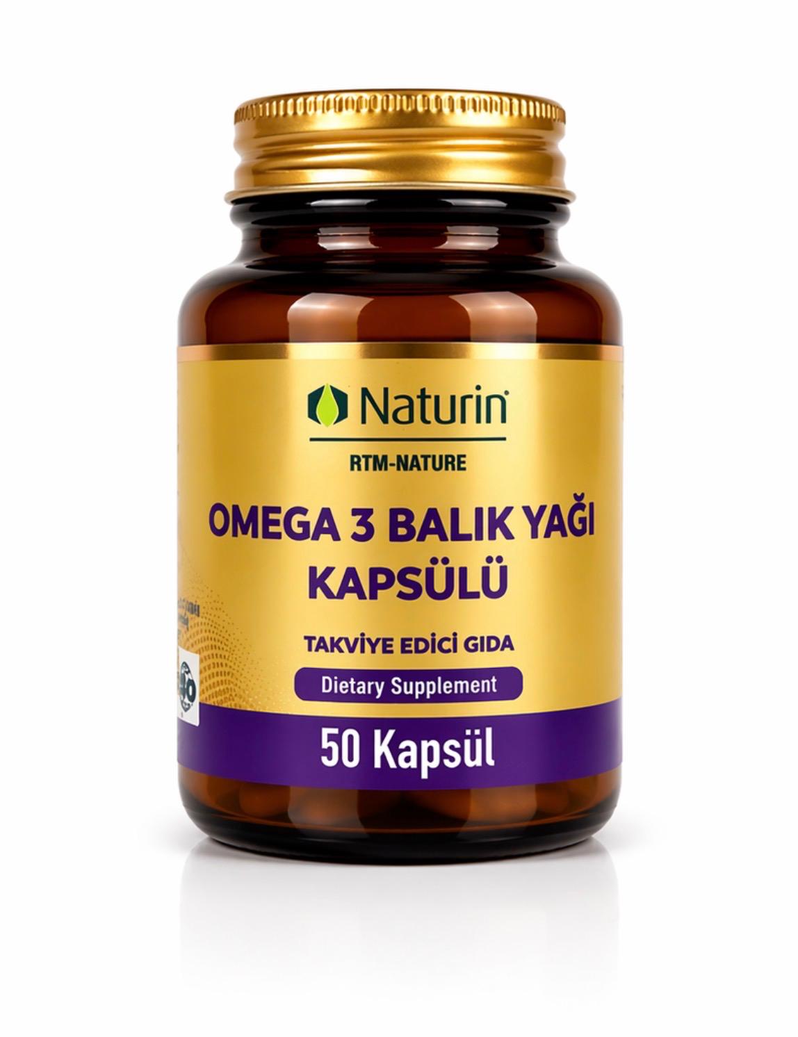 OMEGA- 3 BALIK YAĞI KAPSÜLÜ TAKVİYE EDİCİ GIDA 50 KAPSÜL