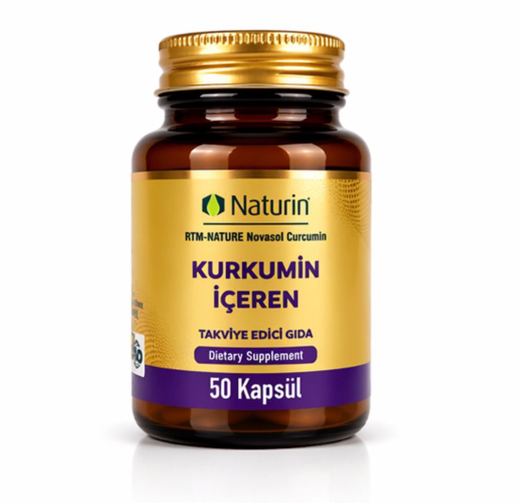 KURKUMİN (ZERDEÇAL EKSTRESİ) İÇEREN TAKVİYE EDİCİ GIDA 50 KAPSÜL