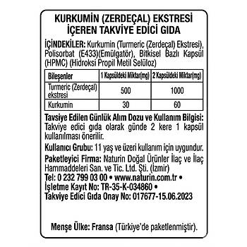 KURKUM�N (ZERDE�AL EKSTRES�) ��EREN TAKV�YE ED�C� GIDA 50 KAPS�L