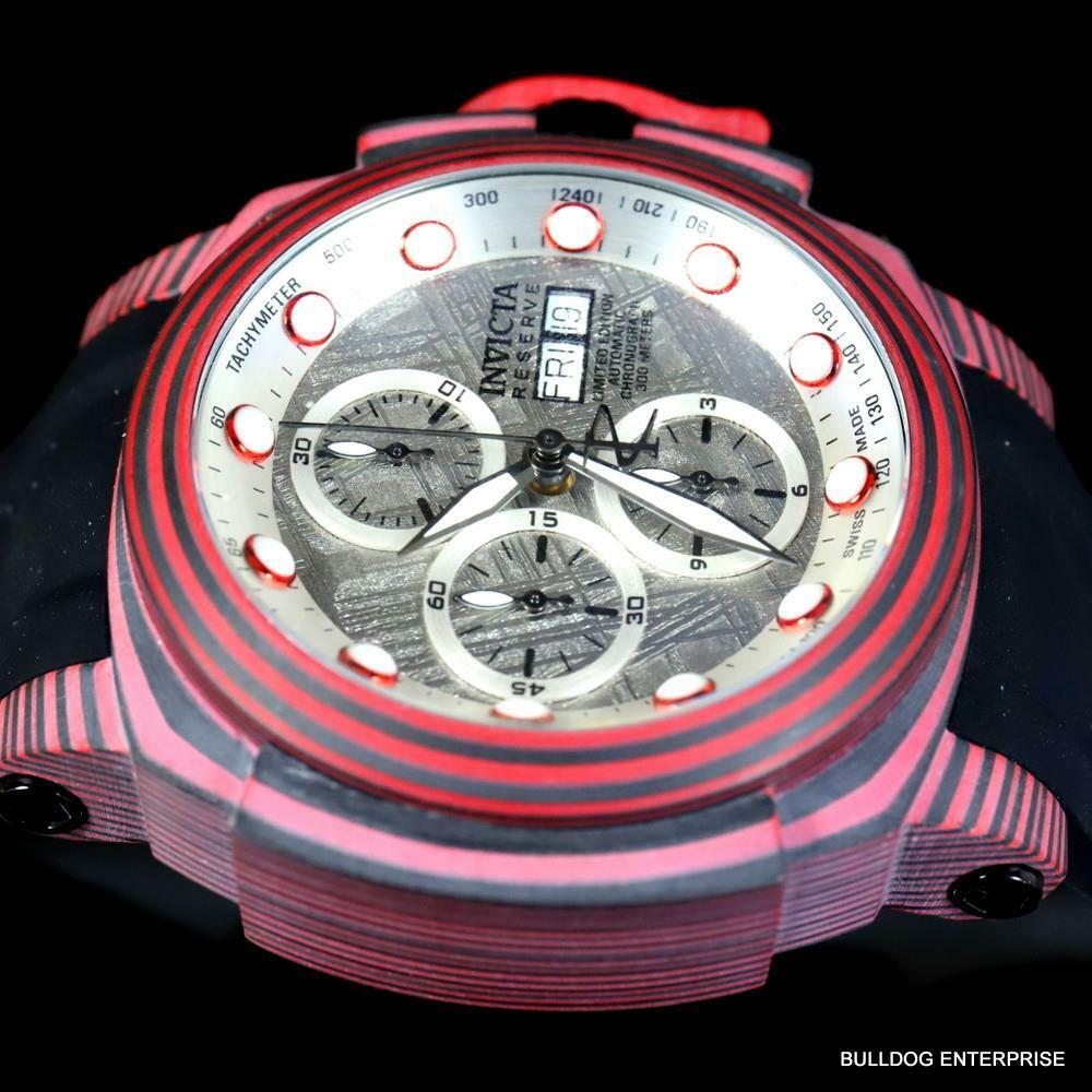 Invicta Reserve Carbon Meteorite Swiss Made Sellita SW500 Automatic