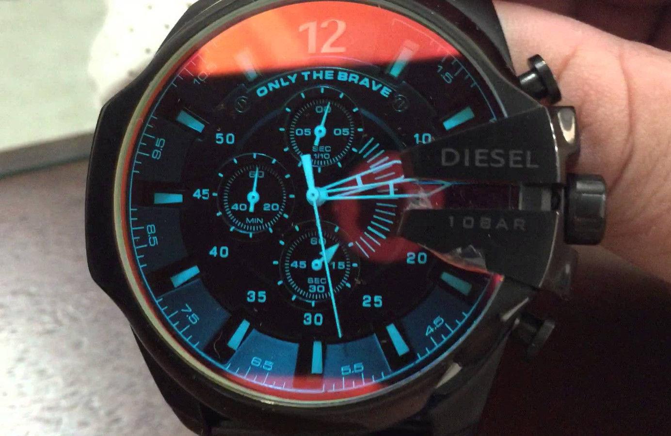 diesel dz4318 mega chief chrono black 51mm erkek kol saati hepsipopuler com