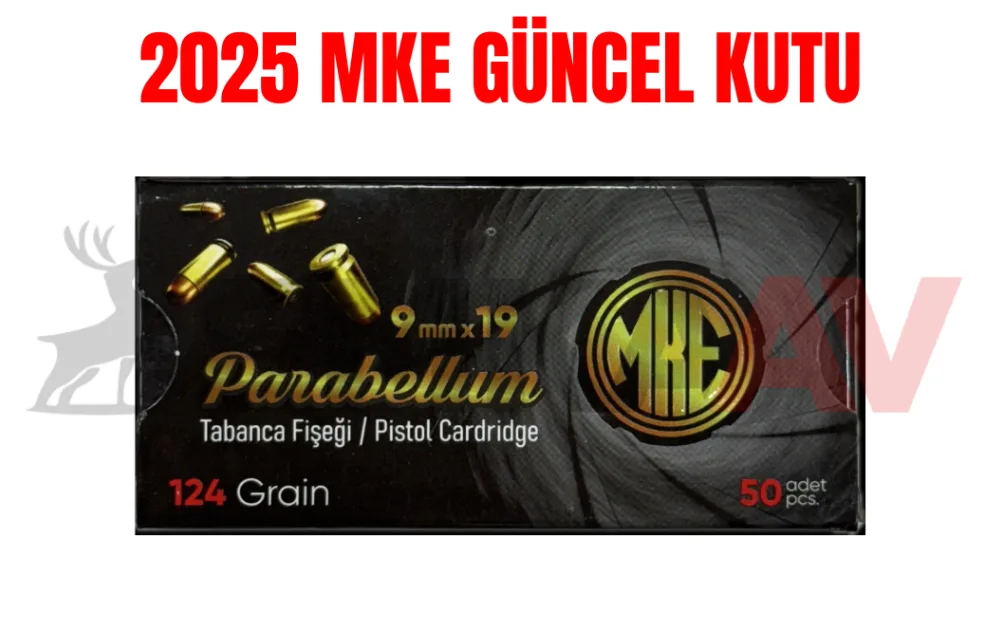 mke 9mm 9x19 tabanca mermisi