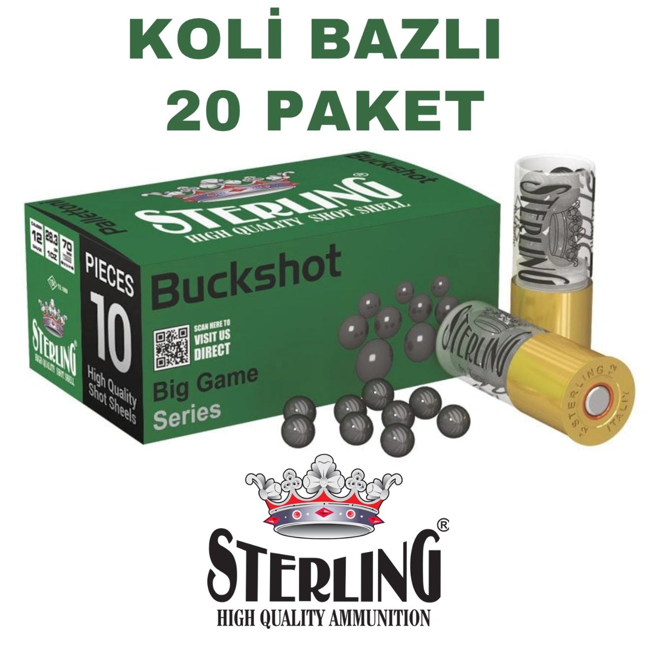 Sterling 12 Cal Şavrotin Koli Bazlı Av Fişekleri