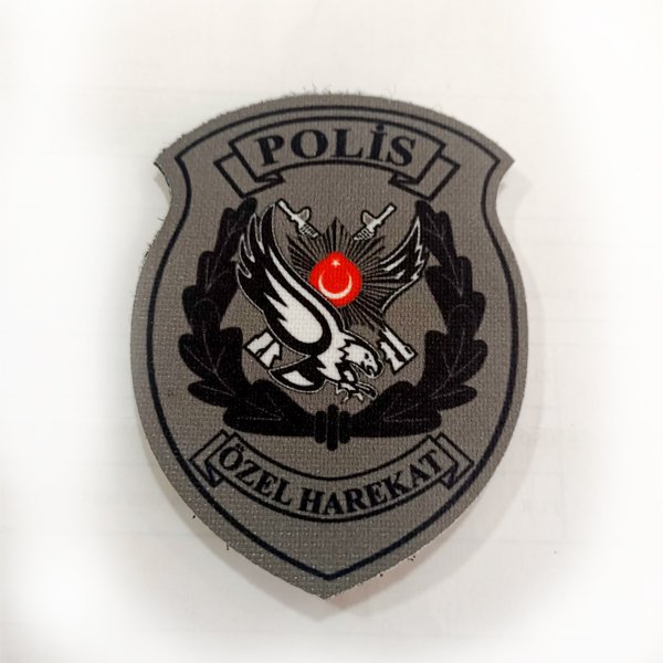 POLİS ÖZEL HAREKAT (PÖH) PATCH ARMA -GRİ